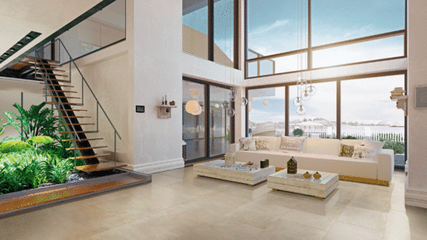 Concrete beige 60x120 gresporcellanato